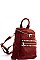 STYLISH CHIC STUDDED CONVERTIBLE BACKPACK