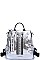Nicole Lee METALLIC CONVERTIBLE BACKPACK