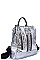 Nicole Lee METALLIC CONVERTIBLE BACKPACK