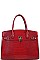 2 IN 1  CROCO PATTERN SATCHEL WITH WALLET
