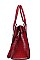 2 IN 1  CROCO PATTERN SATCHEL WITH WALLET