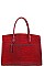 2 IN 1  CROCO PATTERN SATCHEL WITH WALLET