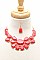 STYLISH CHIC BIG LAYERED GEMS FASHION NECKLACE AND EARRING SET JYMS-2693