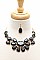 STYLISH CHIC BIG LAYERED GEMS FASHION NECKLACE AND EARRING SET JYMS-2693