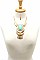 STYLISH BULL HEAD INSPIRED DESIGNER FASHION NECKLACE AND EARRING SET JYMS-4418