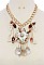 SHELL SHORT STATEMENT NECKLACE JYMS-8291