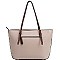 Fashionable Two-Tone Classic Shopper Tote Wallet SET MH-MS1266