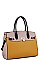 2 in 1 Two Tone Satchel with Wallet