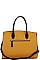 2 in 1 Two Tone Satchel with Wallet
