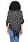 Elegant Faux Fur Collar Fringe Poncho FM-MSF2461