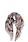 Animal Printed Pleats Scarf