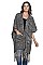 Elegant Fringe Longline Vest with Pockets FM-MSF2591