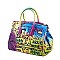 MULTI COLOR GRAFFITI TOTE BAG