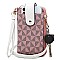 Monogram Crossbody Cell Phone Purse Wristlet