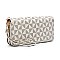Zip Around Monogram Wallet Wristlet