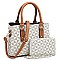 2-in-1 Fashionable Monogram Satchel Wallet Set