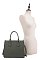 Tall Satchel with Shoulder Strap