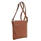 Multi Pocket Slim Zipper Crossbody