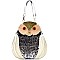 Convertible Unique Owl Shape Shoulder Bag