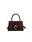 Croc Alligator Flap Satchel