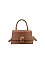 Croc Alligator Flap Satchel