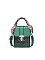 Scarf Handle Croc Satchel