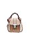 Scarf Handle Croc Satchel