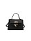 Croc Alligator Flap Satchel