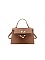 Croc Alligator Flap Satchel