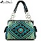 Montana West Turquoise Stoned Aztec Embriodery Tote