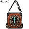 Montana West Turquoise Stoned Cross Messenger