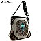 Montana West Turquoise Stoned Cross Messenger