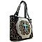 Montana Turquoise Stone Cross Tote