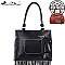 Fringe Western Floral Tooling Fetching Style Tote