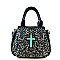 Montana West Turquoise Cross Satchel Combo Set