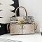 Exceptional Crocodile Padlock Multi Tone Satchel