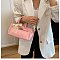 Small Size Bo-Tie Fashion Solid Color Satchel / Cross-Body