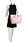 2IN1 FASHION CHECKER DESIGN TOTE BAG AND MINI BAG SET