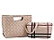 2IN1 FASHION CHECKER DESIGN TOTE BAG AND MINI BAG SET