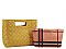 2IN1 FASHION CHECKER DESIGN TOTE BAG AND MINI BAG SET