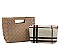 2IN1 FASHION CHECKER DESIGN TOTE BAG AND MINI BAG SET