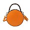 MODERN TWO TONE CIRCLE CROSSBODY BAG