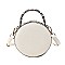 MODERN TWO TONE CIRCLE CROSSBODY BAG