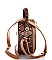 MODERN TWO TONE CIRCLE CROSSBODY BAG