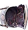 MODERN TWO TONE CIRCLE CROSSBODY BAG