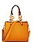 SQUARE SATCHEL WITH LONG STRAP