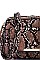 PYTHON SKIN CROSS BODY BAG