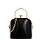 GLOSSY DOME STRUCTURED CROSSBODY BAG