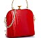 GLOSSY DOME STRUCTURED CROSSBODY BAG