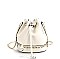 CHIC DRAWSTRING CHAIN CROSSBODY BAG